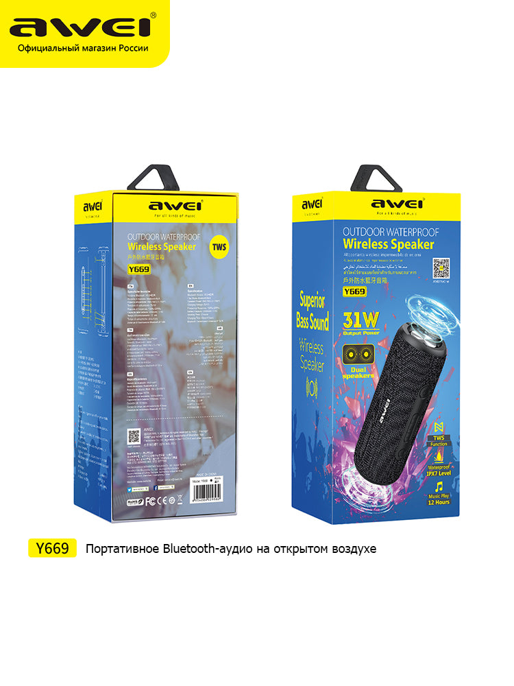 Awei Y669 | Портативный Bluetooth-динамик